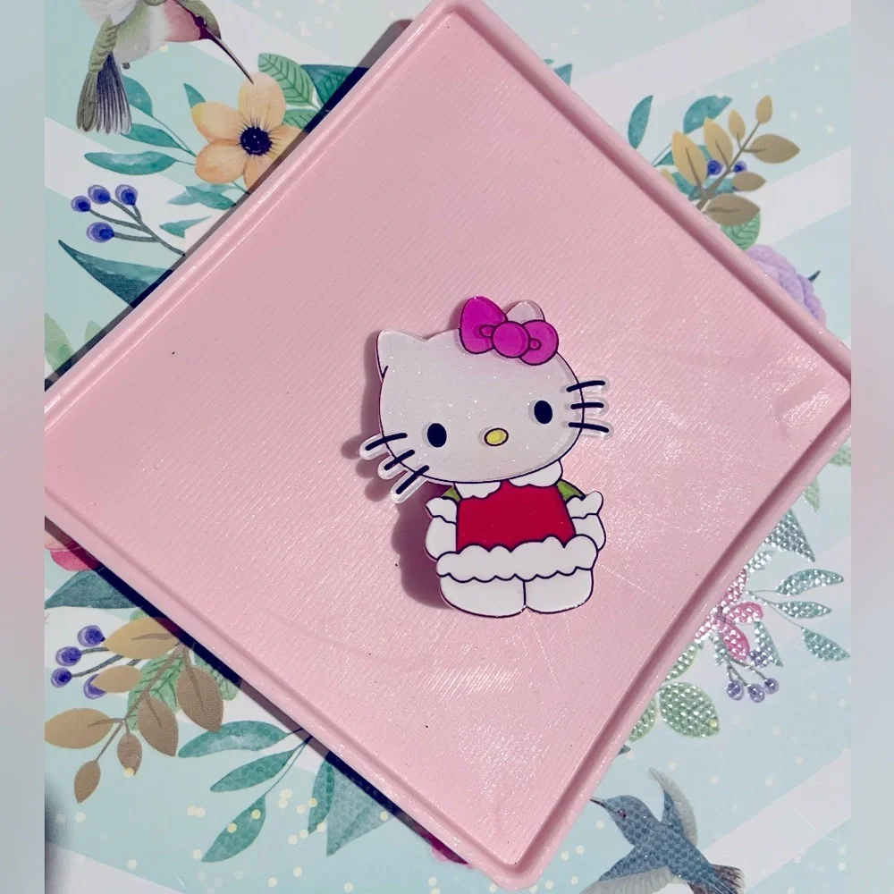 Hello Kitty Pink and Red Hair Clip